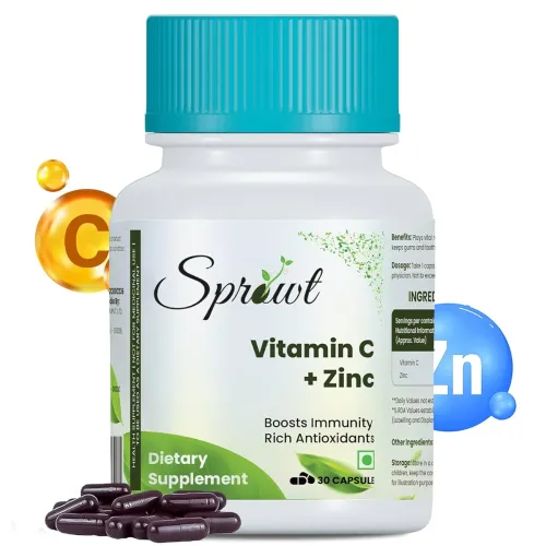 Image of Sprowt Plant-Based Vitamin C Spirulina 30 Capsules