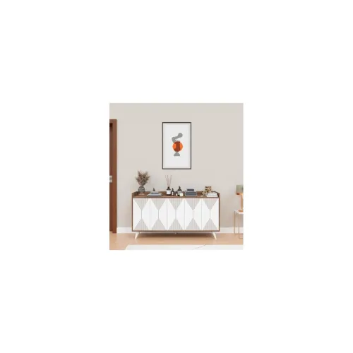 Image of Spyder Craft Marcos Multi Purpose Five Door Buffet Console Cabinet,