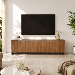 Spyder Craft Matte Finished Tv Unit stand Cabinet With Storage Engineered Wood