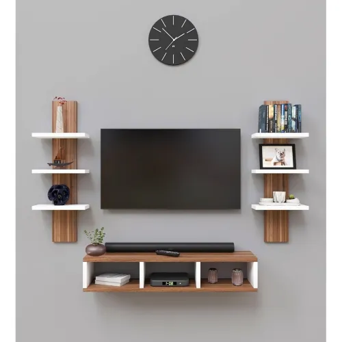 Image of Spyder Craft Tokyo Engineering Wood Wall Mount TV Unit Set
