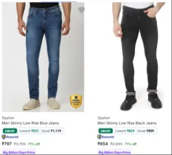 Spykar Jeans at minimum 71% Discount
