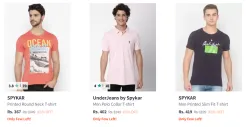 Spykar Men Fashion Tshirt Minimum 60% Discount