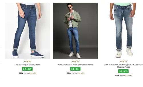 Image of SPYKAR Men Jeans Minimum 70% Discount