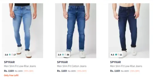 Image of Spykar Men Jeans Minimum 70% Discount