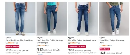 Image of spykar men's jeans up to 76% Discount 