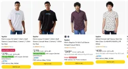 Spykar Men Shirt at minimum 80% Discount