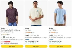 Spykar Men Shirts at minimum 70% Discount