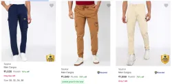 Spykar Mens Cargos Minimum 70% Discount