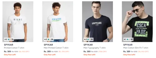 Image of Spykar Mens CLothing Upto 70% Off
