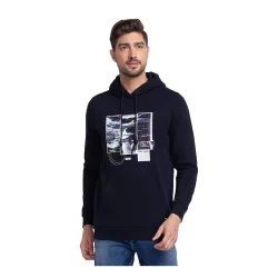 Spykar Mens Cotton Hooded Neck Sweatshirt
