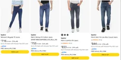 Spykar Mens jeans Minimum 70% Discount