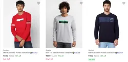 Spykar Mens Sweatshirts at minimum 70% Discount