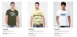 SPYKAR Mens T-shirts starting @ ₹389