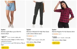 Spykar Womens Clothing @ Up to 80% Discount
