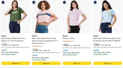 Spykar womens tshirt upto 80% Discount