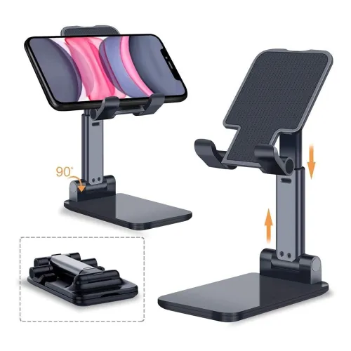 Image of SPYKART Foldable Adjustable Desktop Mobile & Tablet Stand