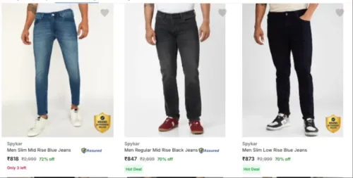 Image of Spyker Men's Jeans upto 72% discount 