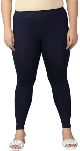 Image of sr enterprises Churidar Ethnic Wear Legging (Black, Solid)