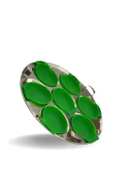 SR silicone Idli Maker Cup, 6 Pcs (GREEN COLOR)