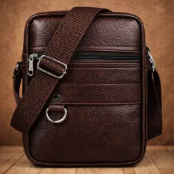 SRACO Brown Men Sling Bag Stylish Cross Body Sling bag for Office, Cash, Business Collection, Travelling