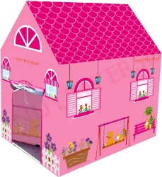 srenterprise Jumbo Size Extremely Light Weight, Water and Fire Proof Doll House Tent for Kids (Pink) (Pink)