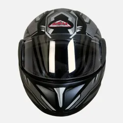SRH Helmet Motorsports Helmet  (Grey, Black)