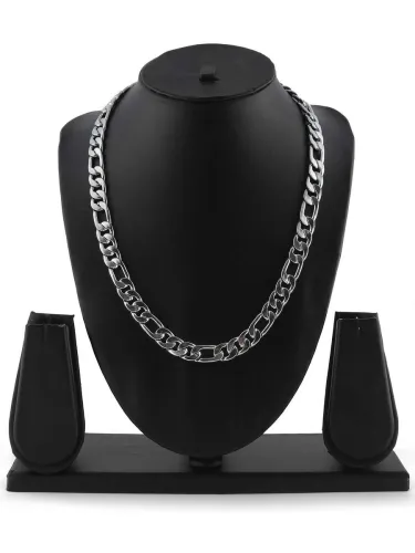 Image of SS Fashion Platinum Plated Stainless Steel Chain