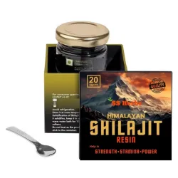 SS Herbs Himalayan Shilajit Resin, Organic, Natural, 20g, Drop Form, Pure Ayurvedic Formula with 85+ Trace Minerals, Veg