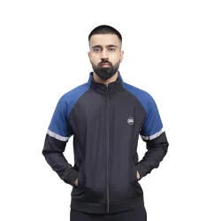 SS Professional Jacket For Mens (Black With Airforce Blue)