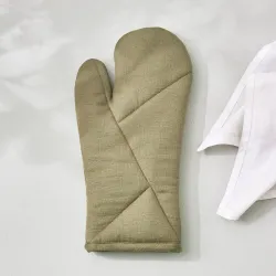 SS24 Maison Solid OVENMITTEN Olive 15X31