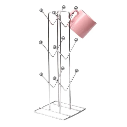 Image of Stainless Steel Cup Rack for 12 Cups (Pack of1)