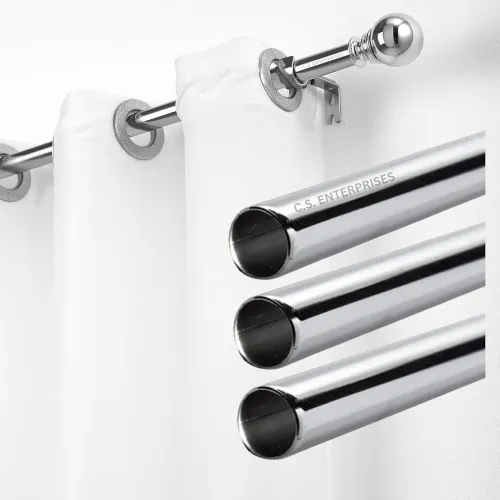 Image of Stainless Steel Curtain Rod SS Pipes for Door (5_pipe, 4ft)