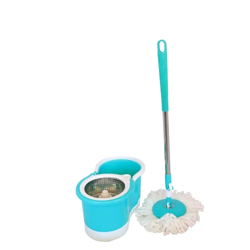 Image of Stainless Steel Microfiber Floor Cleaning Mop with Removable Washable Cleaning Pad and Integrated Water Mechanism,mop fo