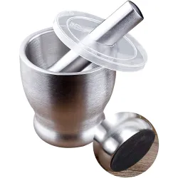 Stainless Steel Mortar Pestle Grinding Bowl Set