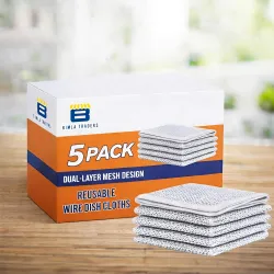 Stainless Steel Non-Scratch Dish Cleaning Cloth