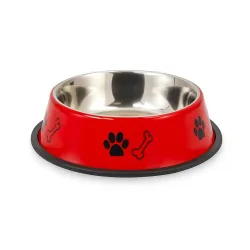 Stainless Steel Paw Bone Printed Bowl