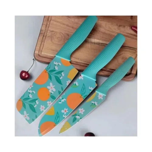 Image of Stainless Steel Professional Kitchen Knife Set, 3-Piece, 