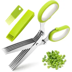 Stainless Steel Three Piece Kitchen Herb Scissors