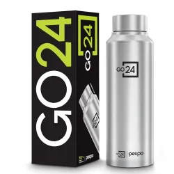 Stainless Steel Water Bottle Chromo Silver 750ml