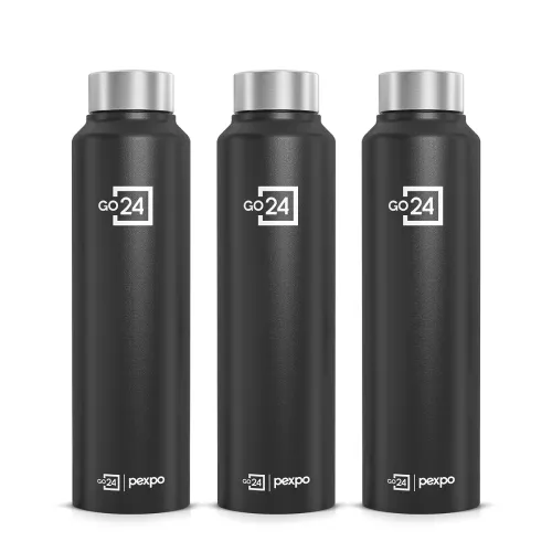 Image of Stainless Steel Water Bottle Chromo Knight Black 950ml