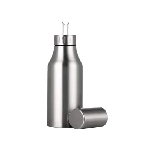 Image of Stainless Steel Oil Dispenser Bottle for Kitchen 1 Litre
