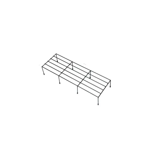 Image of STAND MASTER Metal Black Color 24 inches Rectangular Shape Long Flower Pot/Gamla Stand for Balcony living room Garden Po