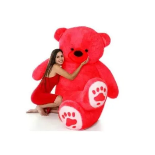 Image of Standing Teddy Bear 48 inch red