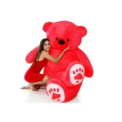 Standing Teddy Bear 48 inch red