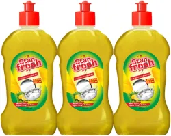 stanfresh Liquid Dish Wash Gel (Lemon, 3 x 0.5 L)