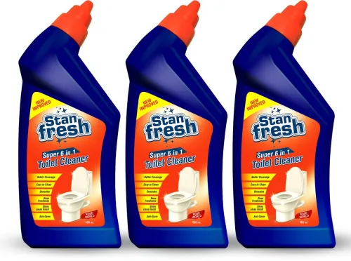 Image of stanfresh Toilet Cleaner Rose Liquid Toilet Cleaner (3 x 500 ml)