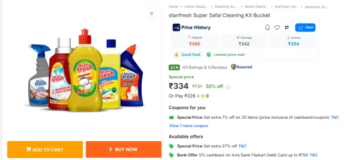 Image of stanfresh Super Safai Cleaning Kit Bucket