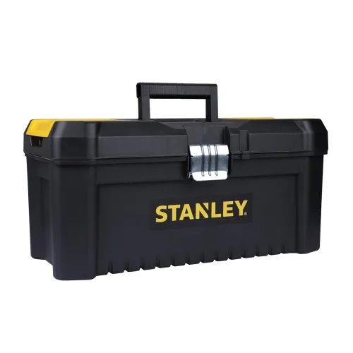 Image of STANLEY STST75518-8 16'' Organised Heavy-Duty Portable Essential Toolbox with Top Lid & Removable Tray Compartment for E
