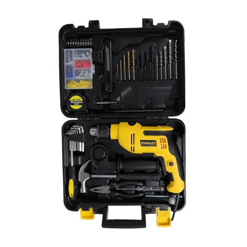 Image of STANLEY SDH550KPA-IN 550W Hammer Drill & 120-Piece Tool Kit