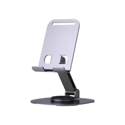 Like Star Heavy Metal 360° Phone Stand for Desk Sturdy,Anti-Slip,Height Angle Adjustable Mobile Holder Cellphone Holder 